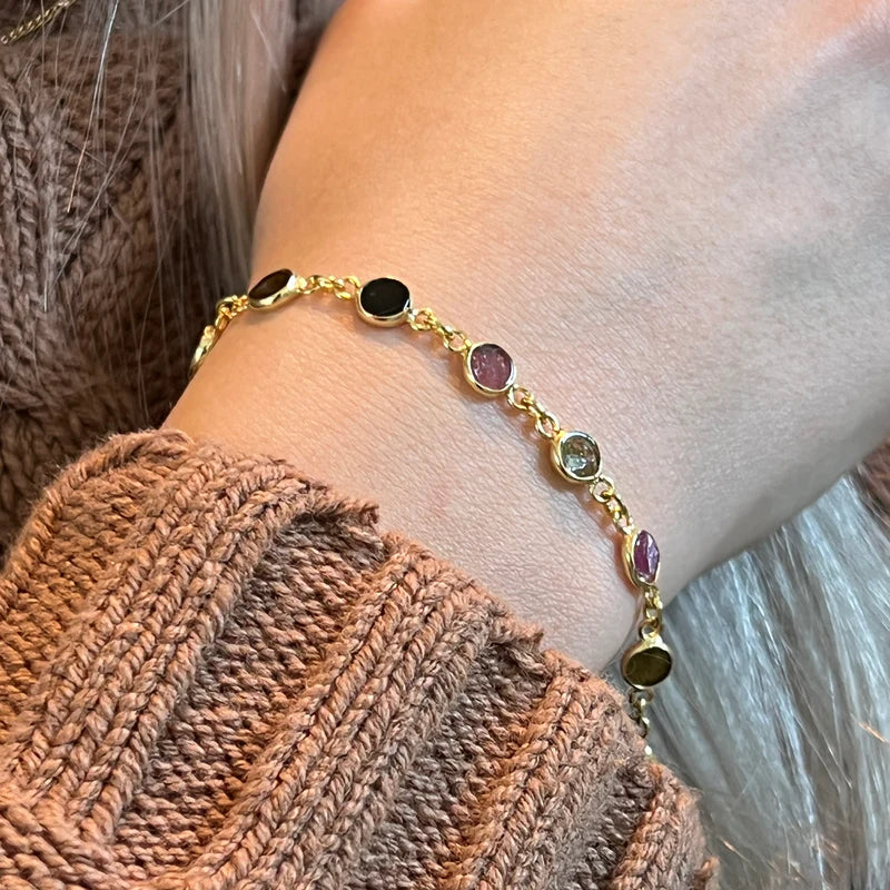 Rosary Bracelet - Multi Tourmaline