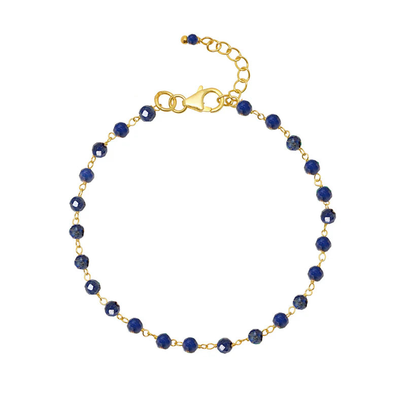 Rosary Lapis Lazuli Bracelet