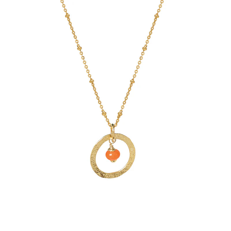 Taya Pendant Orange Recylced Glass