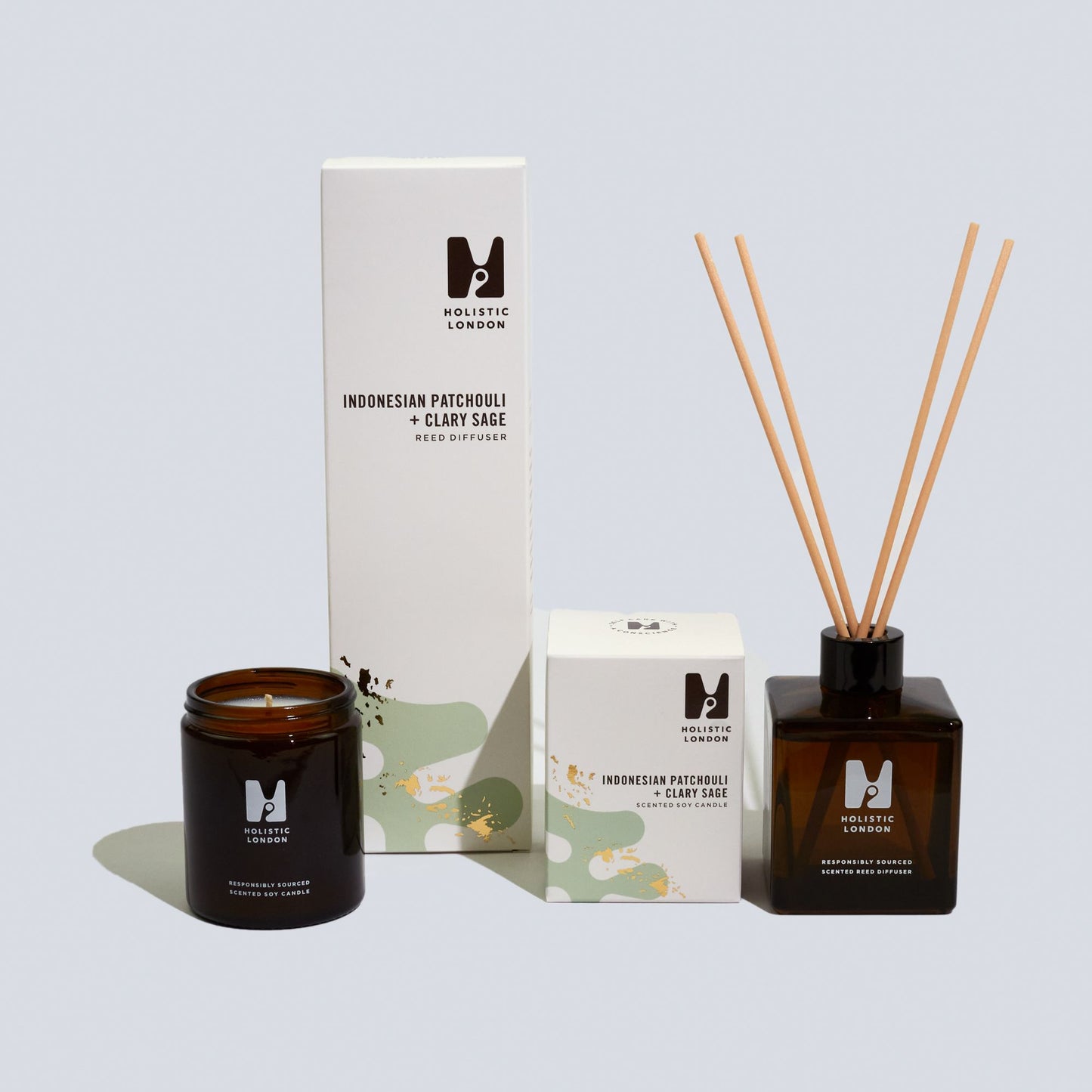 Indonesian Patchouli and Clary Sage Reed Diffuser